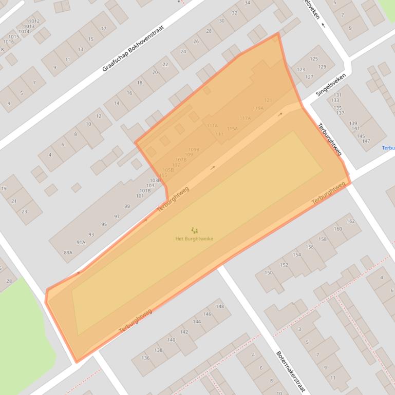 Kaart van postcodegebied 5061LD.