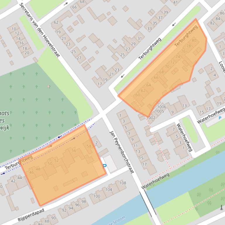 Kaart van postcodegebied 5061LH.