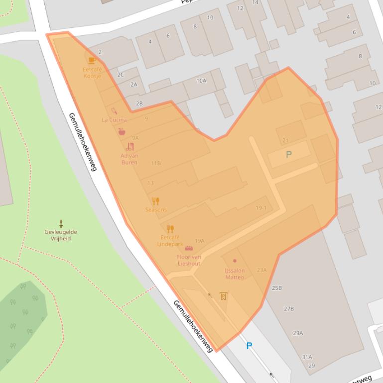 Kaart van postcodegebied 5061MA.