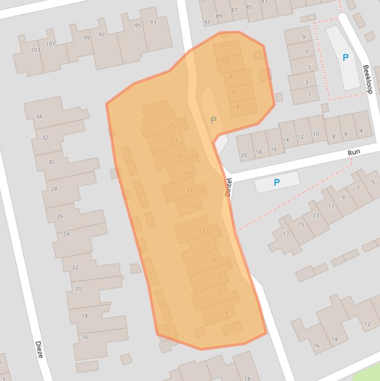Kaart van postcodegebied 5061NC.