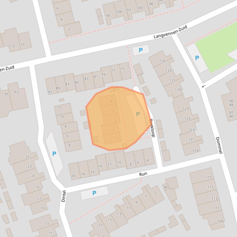 Kaart van postcodegebied 5061NE.