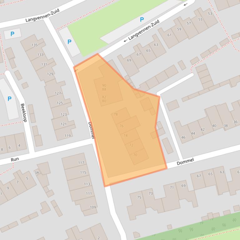 Kaart van postcodegebied 5061NG.