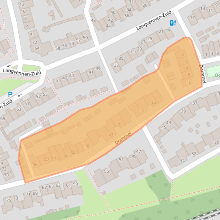 Kaart van postcodegebied 5061NH.