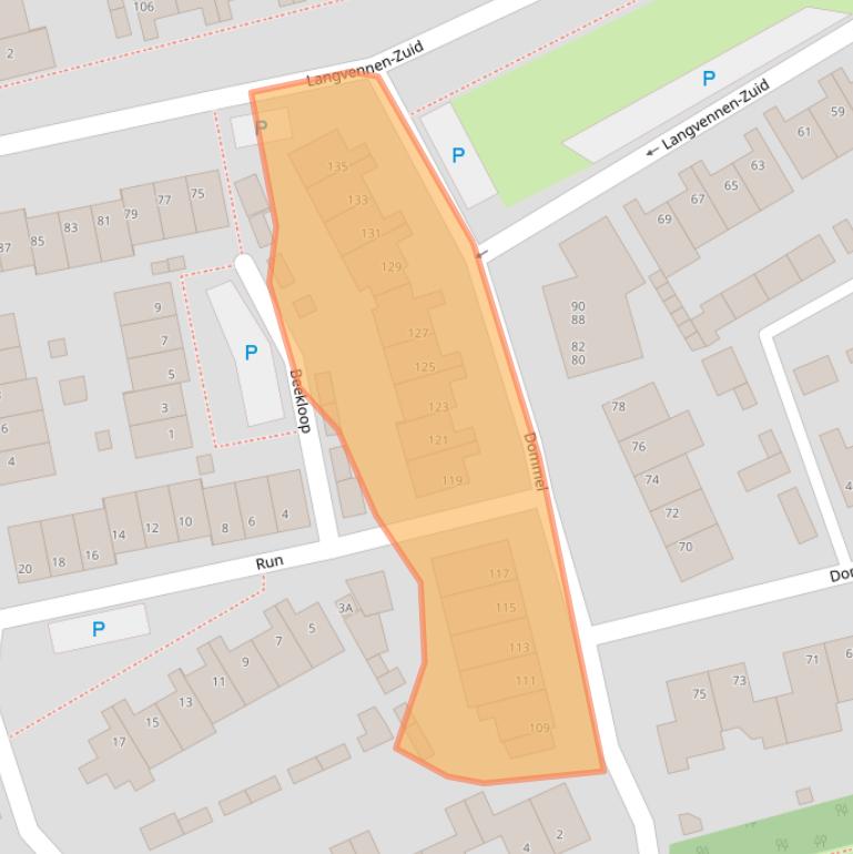 Kaart van postcodegebied 5061NL.
