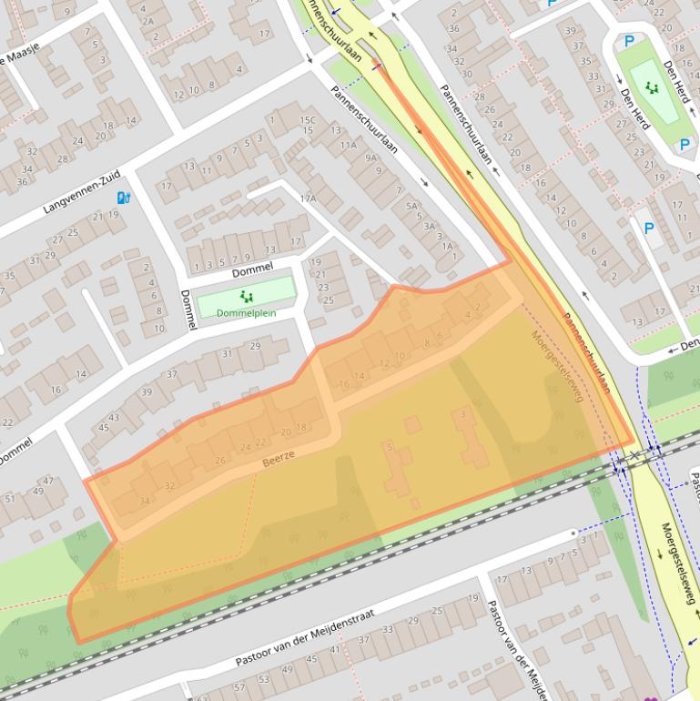 Kaart van postcodegebied 5061NM.