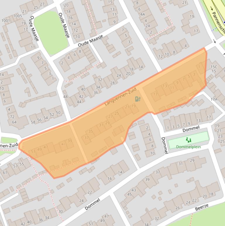 Kaart van postcodegebied 5061NN.