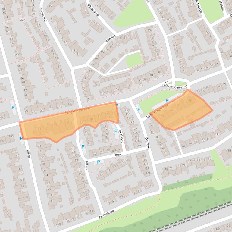 Kaart van postcodegebied 5061NP.