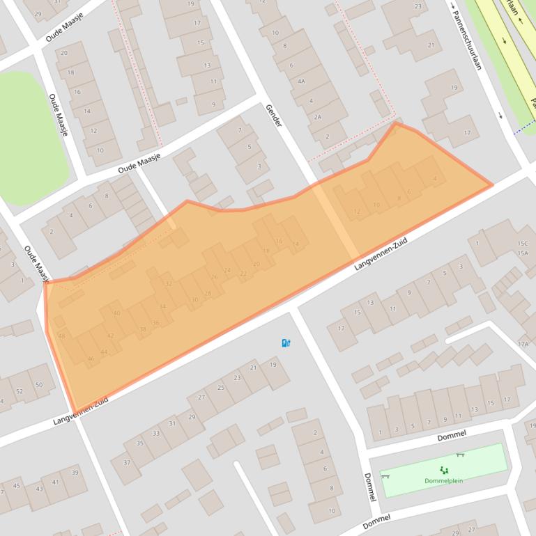 Kaart van postcodegebied 5061NR.