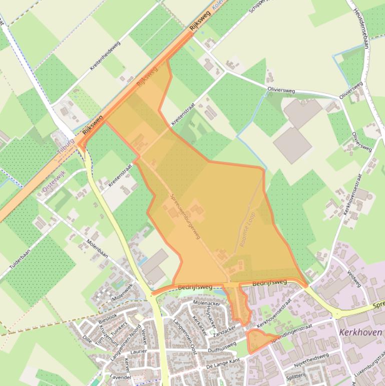 Kaart van postcodegebied 5061PH.