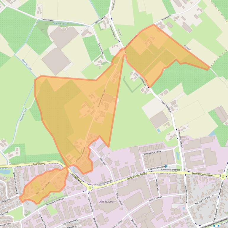 Kaart van postcodegebied 5061PJ.