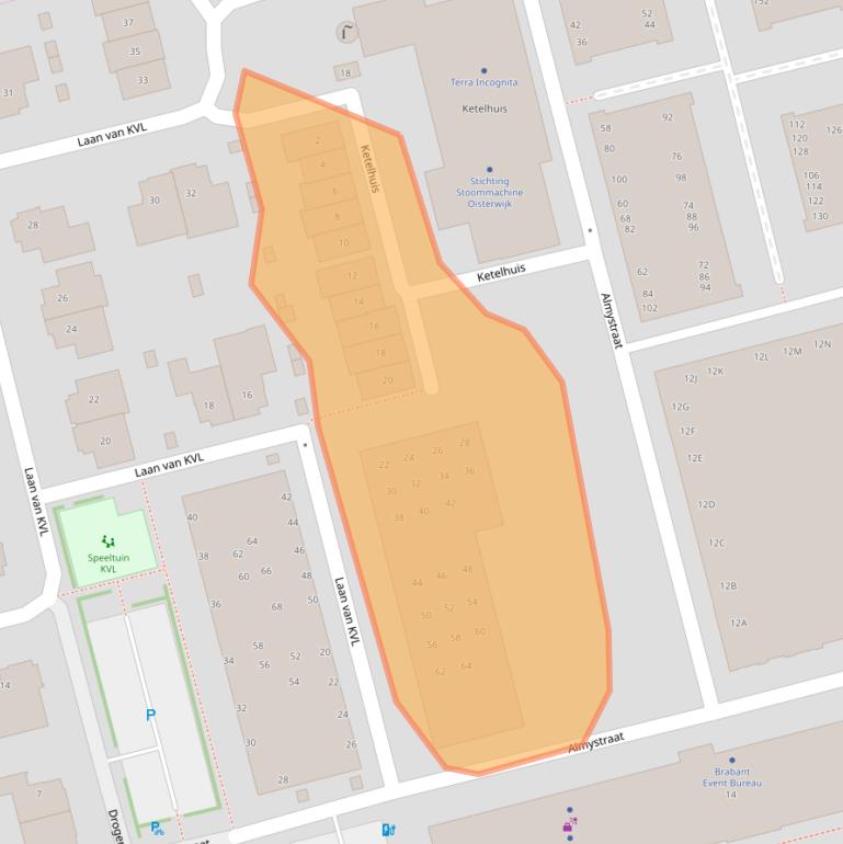 Kaart van postcodegebied 5061PK.