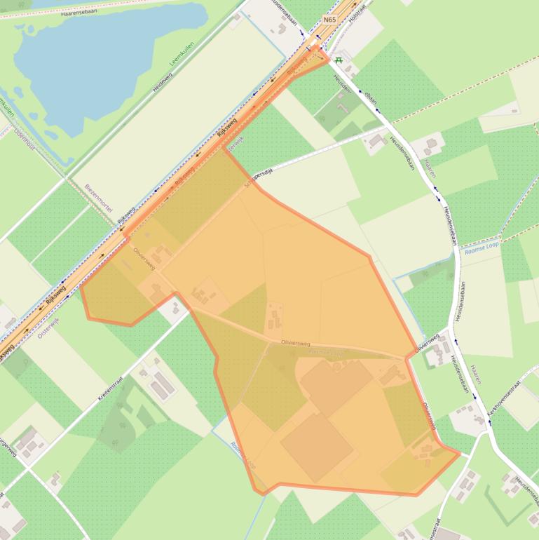 Kaart van postcodegebied 5061PL.