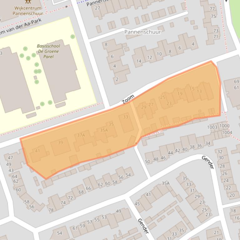 Kaart van postcodegebied 5061RA.