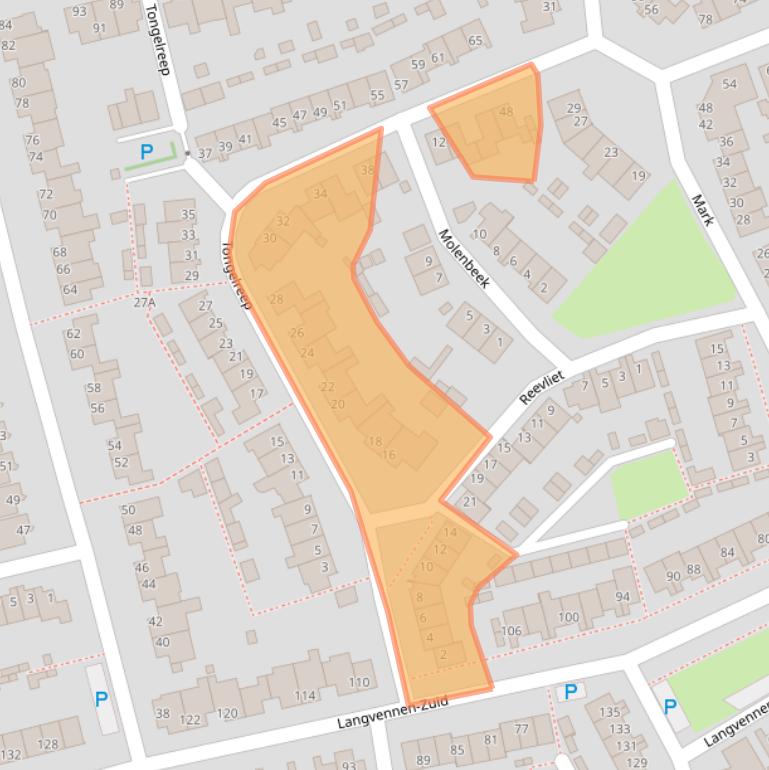 Kaart van postcodegebied 5061RH.