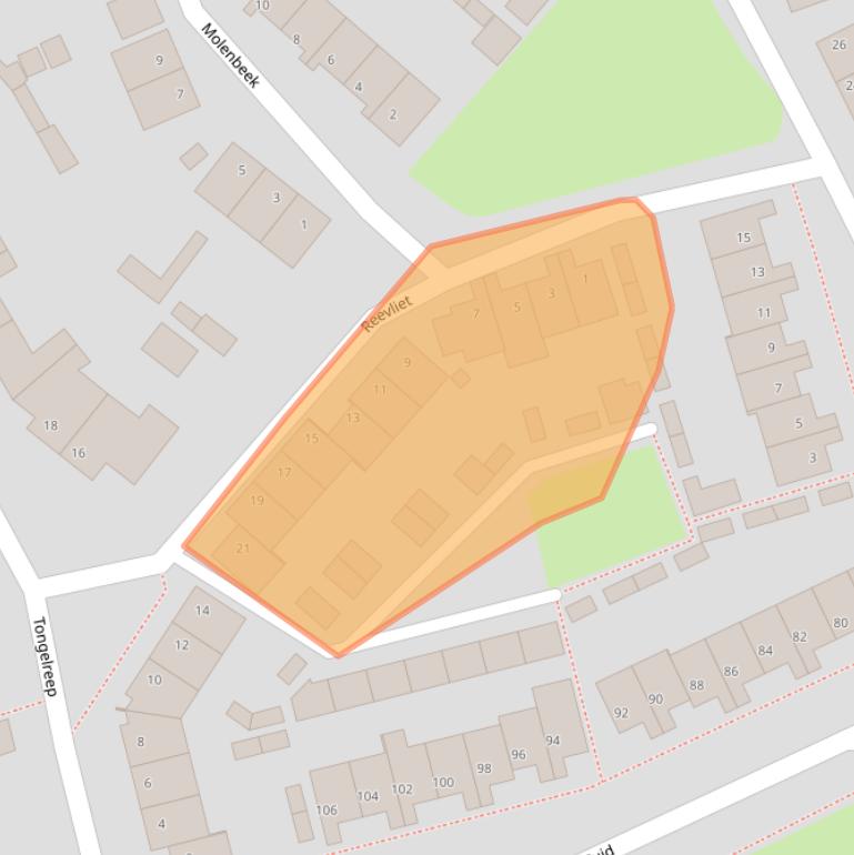Kaart van postcodegebied 5061RJ.
