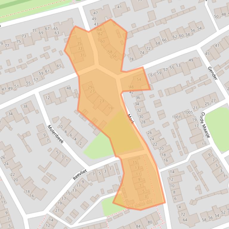Kaart van postcodegebied 5061RM.