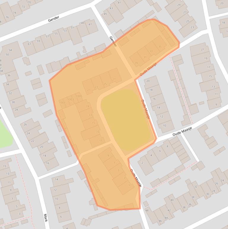 Kaart van postcodegebied 5061RN.