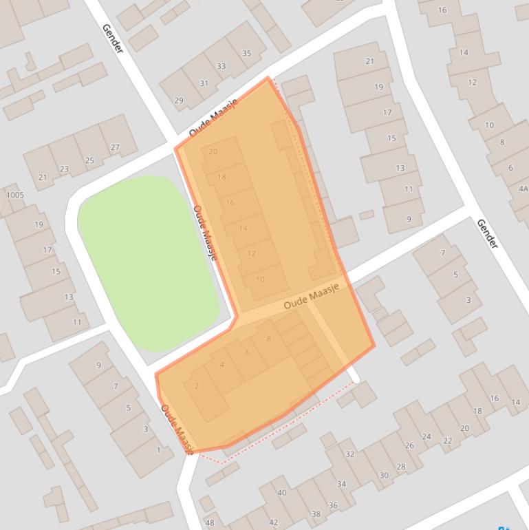 Kaart van postcodegebied 5061RP.