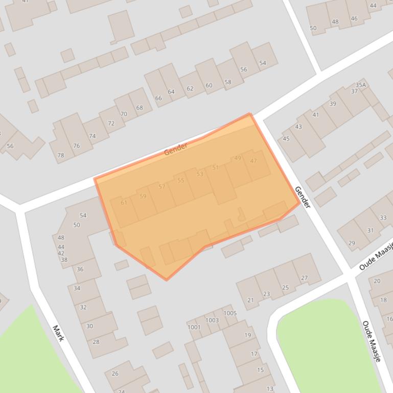 Kaart van postcodegebied 5061RS.