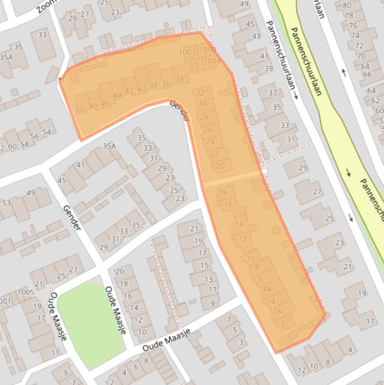 Kaart van postcodegebied 5061RT.