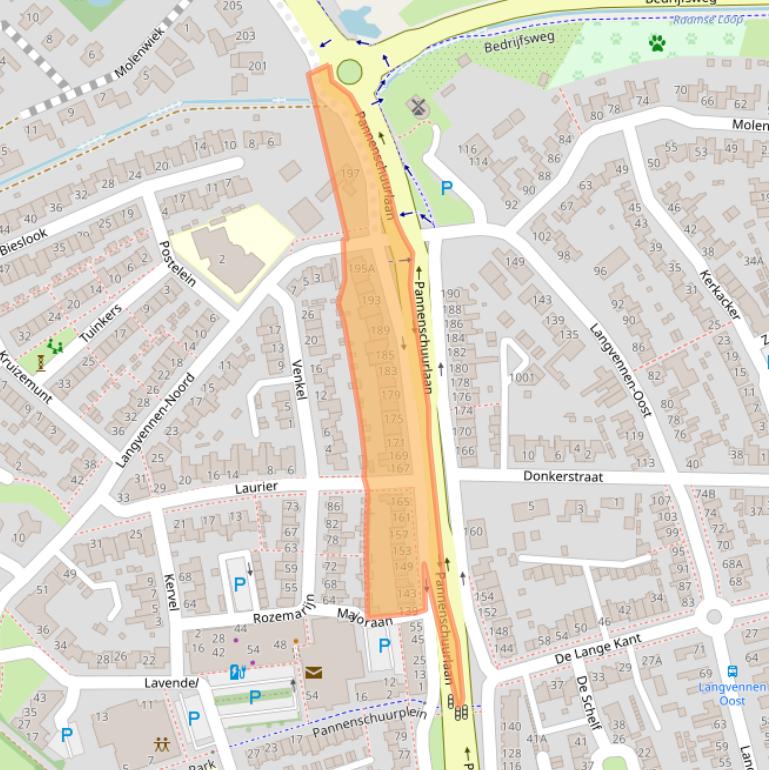 Kaart van postcodegebied 5061RZ.