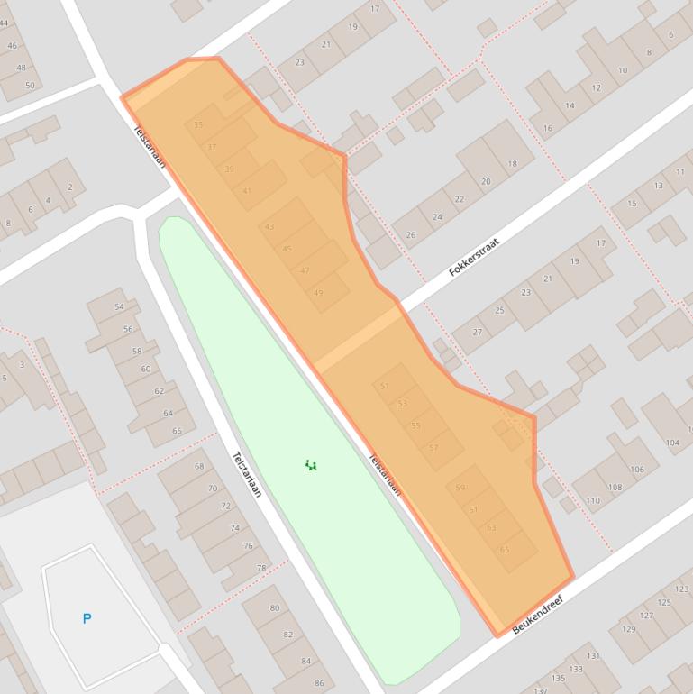 Kaart van postcodegebied 5061SN.