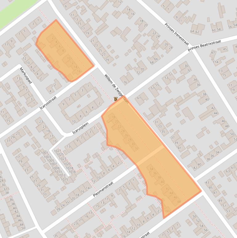 Kaart van postcodegebied 5061TC.