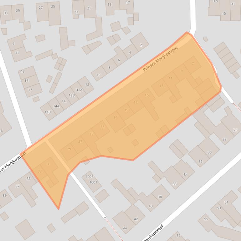 Kaart van postcodegebied 5061TE.