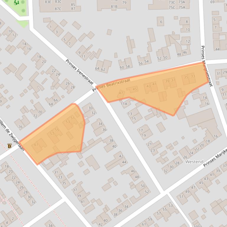 Kaart van postcodegebied 5061TN.