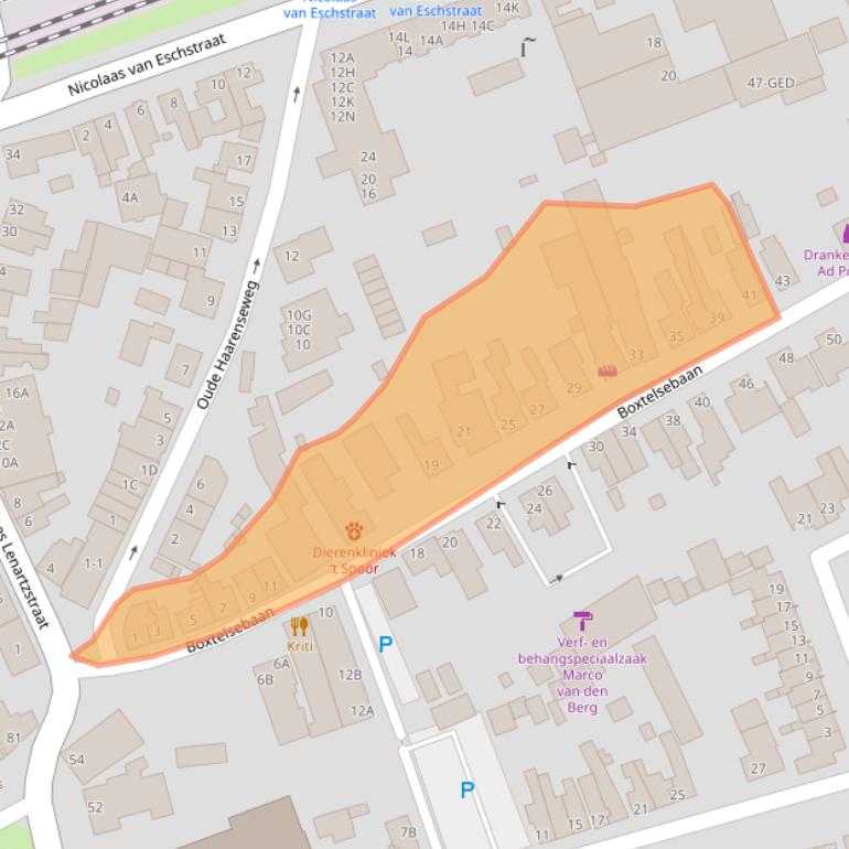 Kaart van postcodegebied 5061VA.