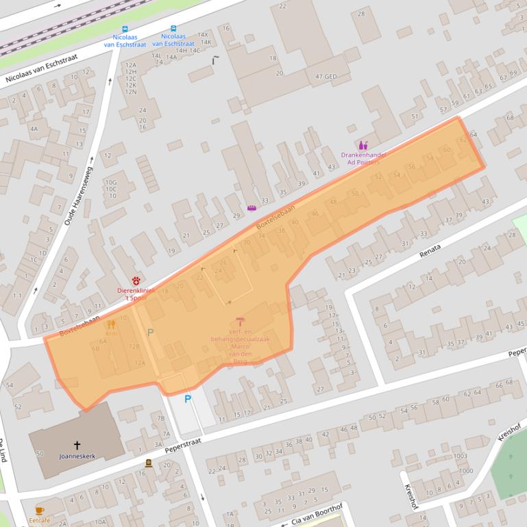 Kaart van postcodegebied 5061VD.