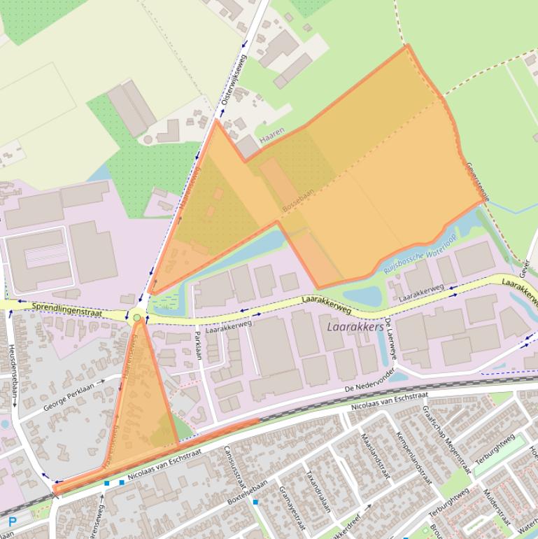 Kaart van postcodegebied 5061VL.