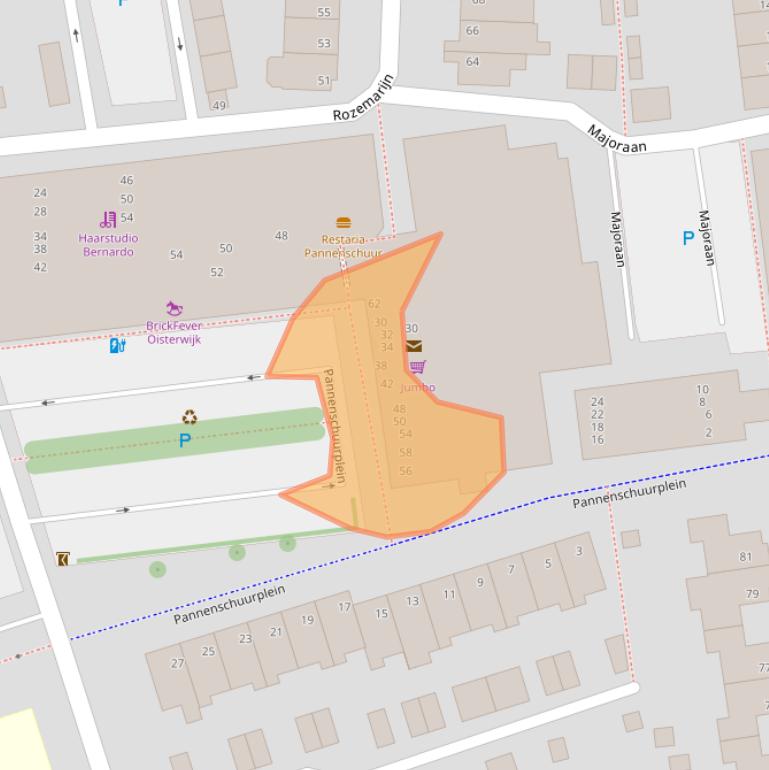 Kaart van postcodegebied 5061WK.