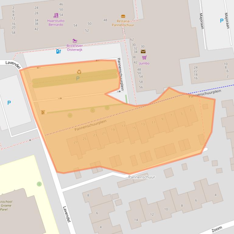Kaart van postcodegebied 5061WN.