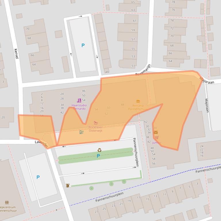 Kaart van postcodegebied 5061WP.