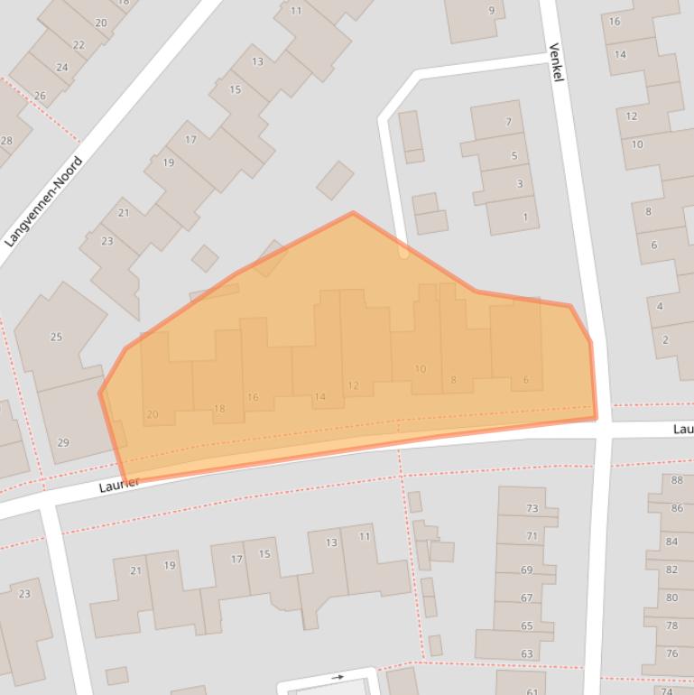 Kaart van postcodegebied 5061WS.