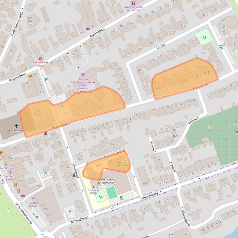 Kaart van postcodegebied 5061XB.
