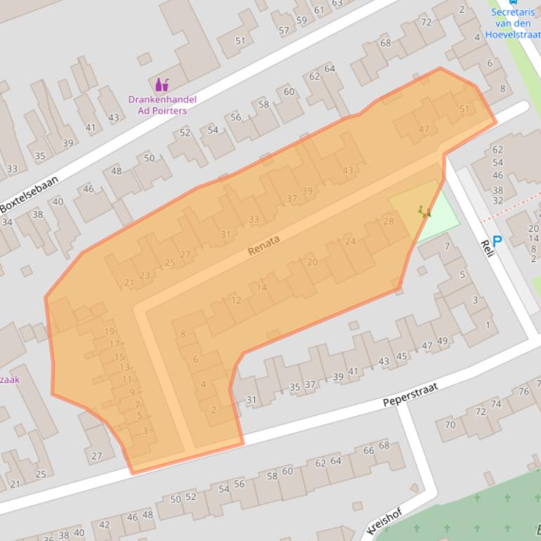 Kaart van postcodegebied 5061XG.