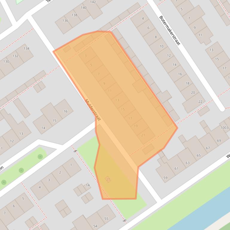 Kaart van postcodegebied 5061ZJ.