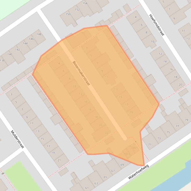 Kaart van postcodegebied 5061ZL.