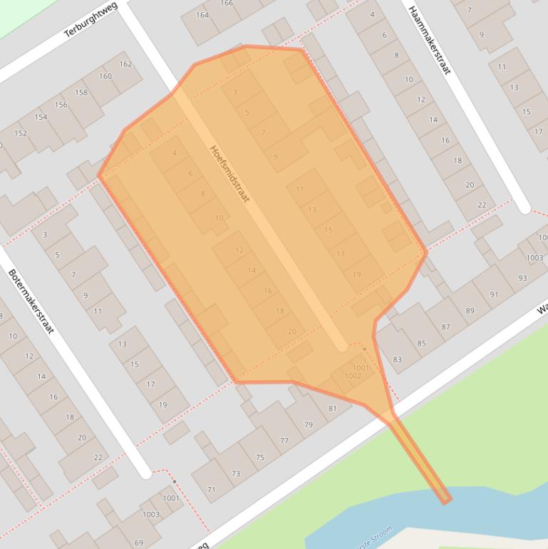 Kaart van postcodegebied 5061ZM.