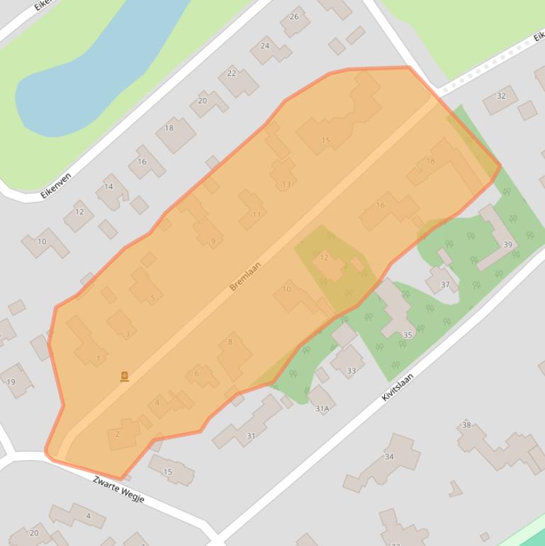 Kaart van postcodegebied 5062AG.