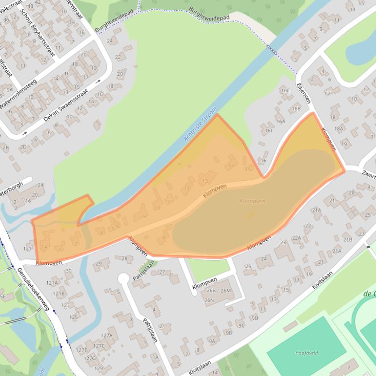 Kaart van postcodegebied 5062AH.