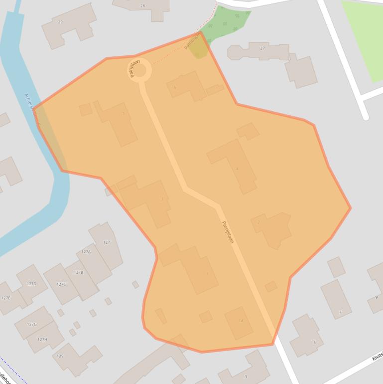 Kaart van postcodegebied 5062AW.