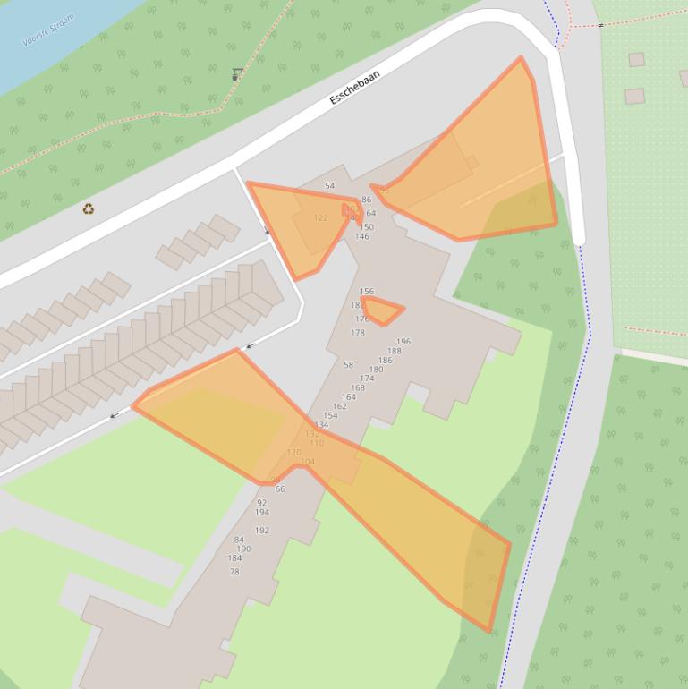 Kaart van postcodegebied 5062BE.