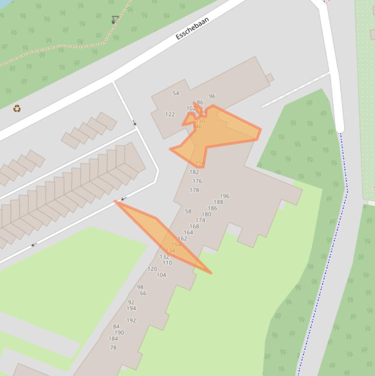 Kaart van postcodegebied 5062BG.