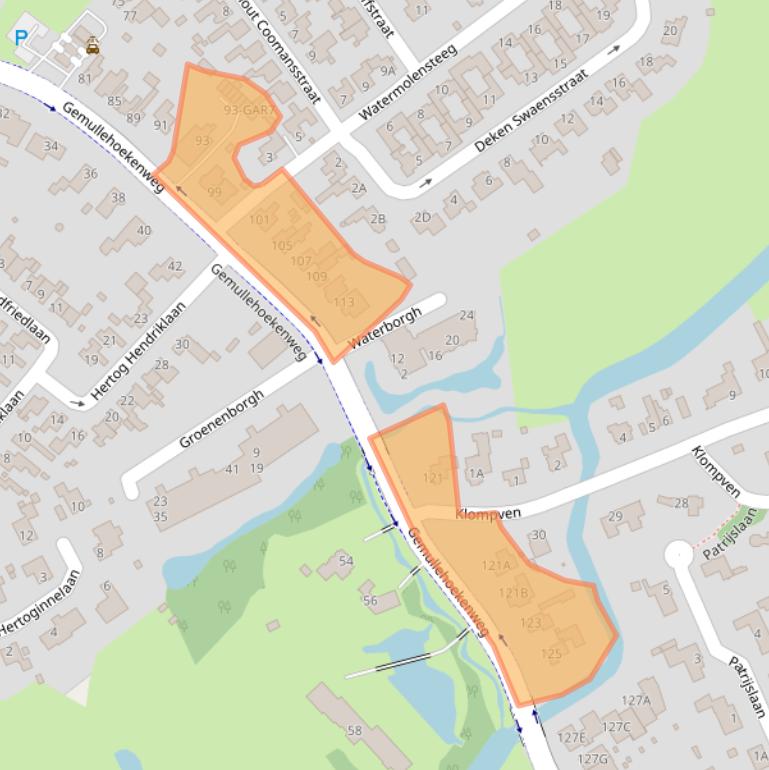 Kaart van postcodegebied 5062CB.