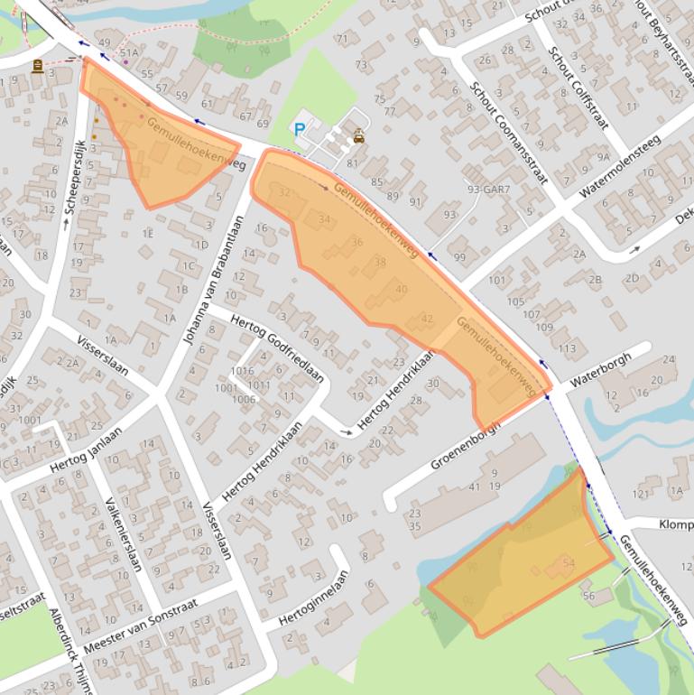 Kaart van postcodegebied 5062CD.