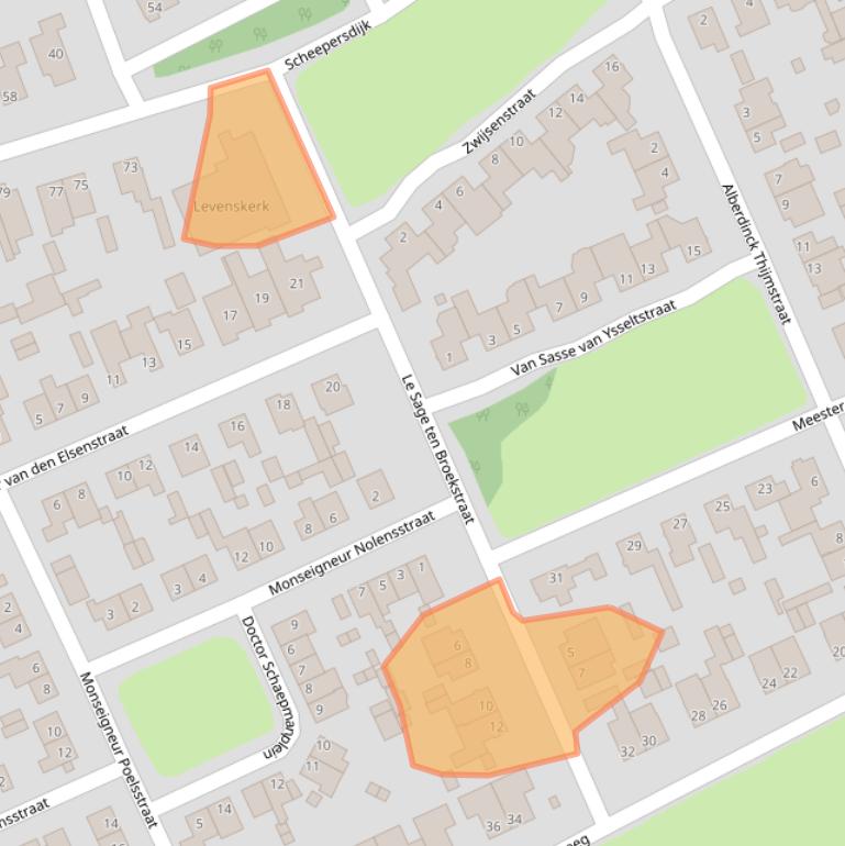 Kaart van postcodegebied 5062CT.