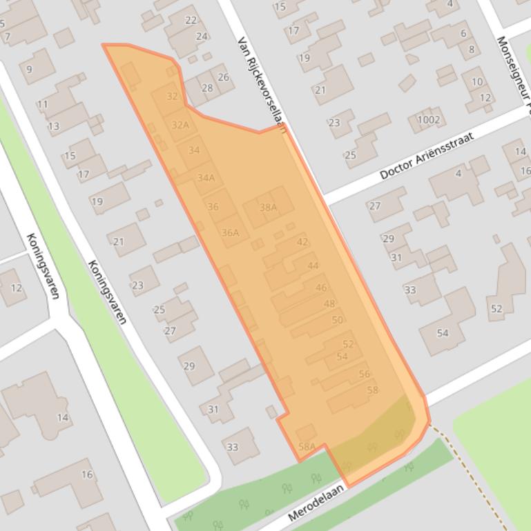 Kaart van postcodegebied 5062DK.